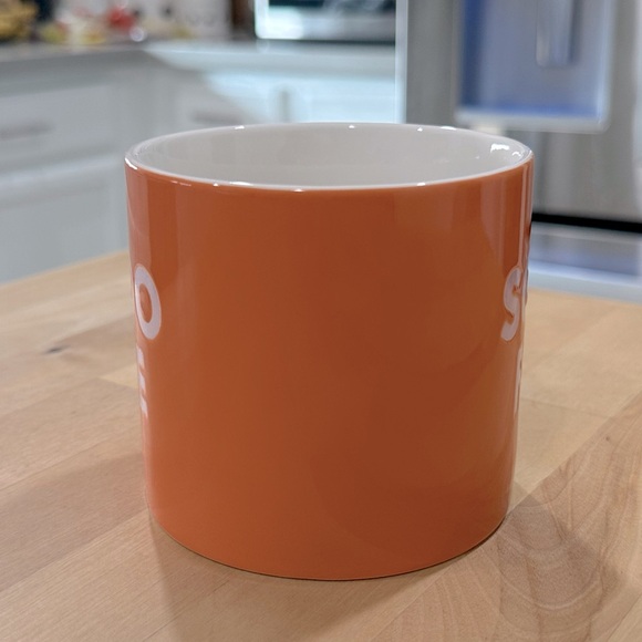 New! Room Essentials SOOO FIRE 16oz Stoneware Mug Orange & White - Picture 6 of 8